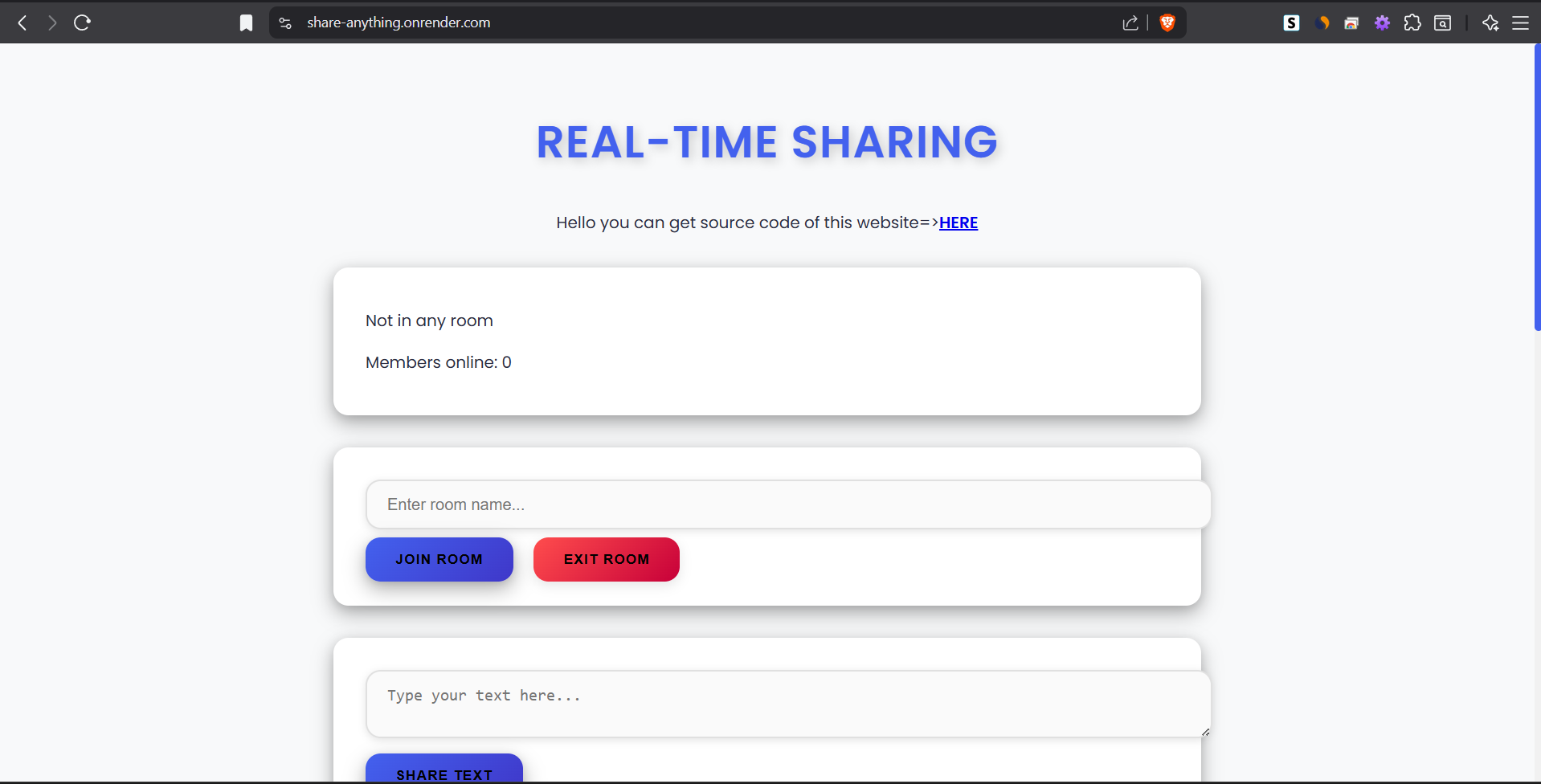 Web based Real-time Chat App